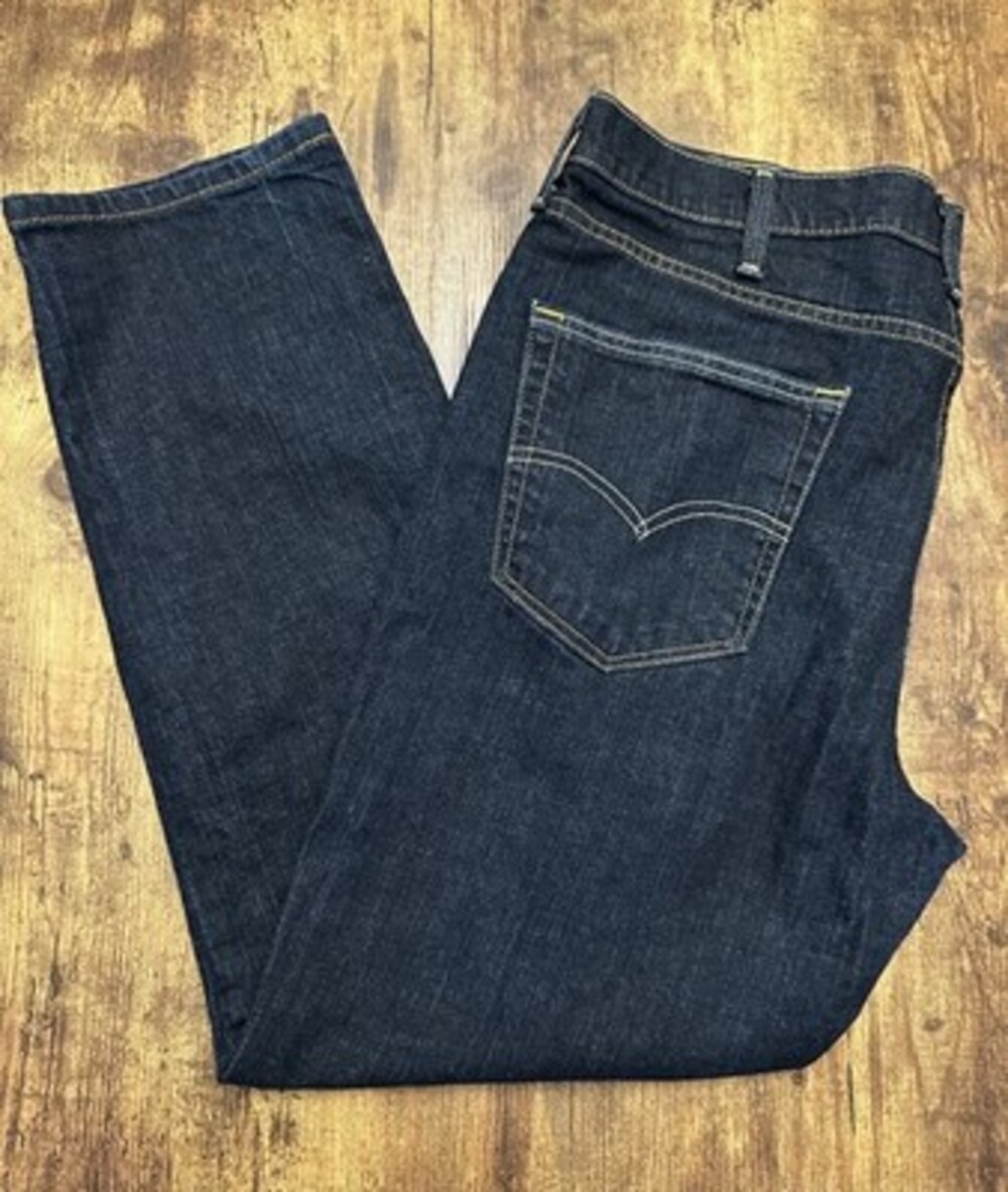 Levi's Dark Wash Straight Leg Denim Jeans - Size 38x30